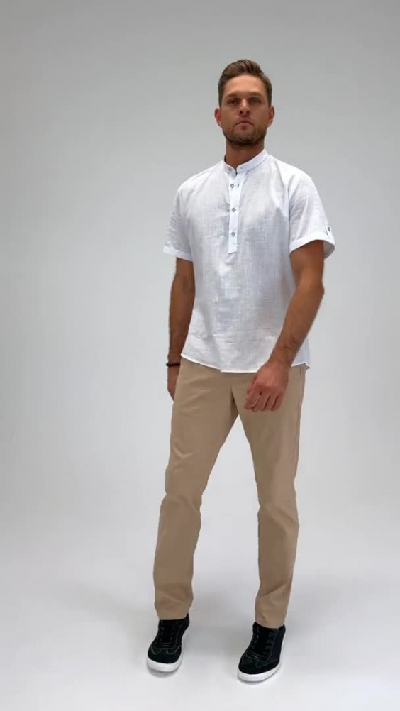 Рубашка Бристон Бар ГОЛЬФ СТИЛЬ (BristonBar GOLF STYLE) белая